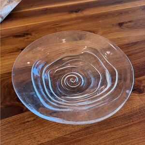 Clear Swirl Glass Bowl Simon Pearce